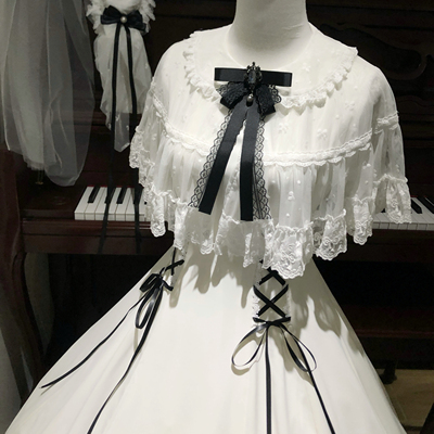 春与夏白色cla系lolita连衣裙