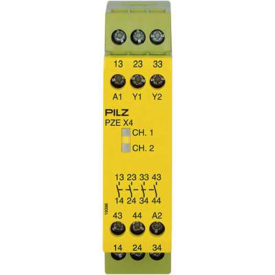 PILZ皮尔兹安全继电器 774585 PZE X4 24VDC 4n/o 触点扩展24 VDC