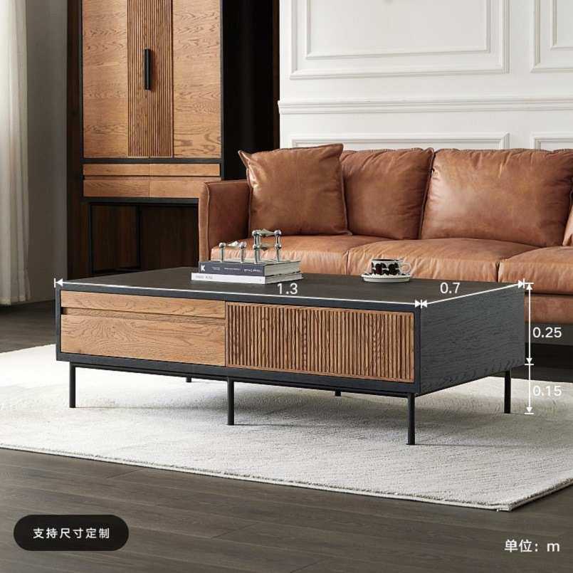 北欧现代拼实木茶几创意黑色设计师橡木小户型客厅储物抽屉茶桌,鲜花速递/花卉仿真/绿植园艺,其它园艺用品,淘宝优惠券,粉丝福利购,淘宝优惠卷