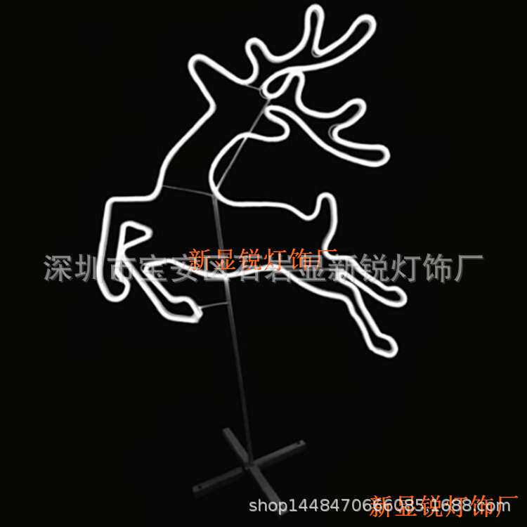 led平面动物灯户外城市亮化装饰图案灯猴子金箍棒老虎鹿龙造型灯