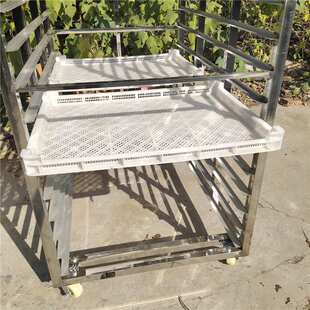 304材质海参烘干架子车 山楂晾晒层架 馒头蒸车周转车冷冻架子车