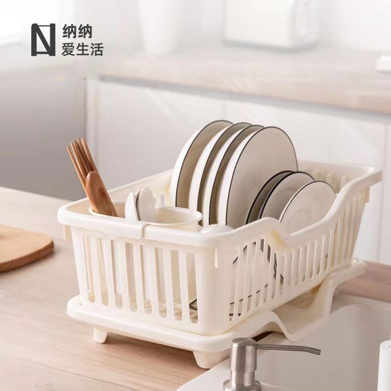 塑料碗架厨d房碗筷收纳带筷子笼筒镂空沥水篮大号碗碟沥水架收纳