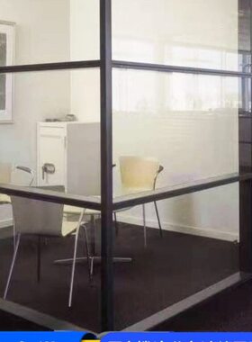 玻璃隔断墙办公室装修透明厂钢化玻璃单高波隔音家隔断墙制定隔断