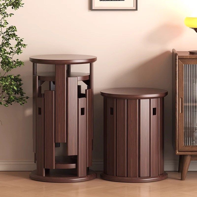 实木凳子可叠放圆凳家用叠叠乐客厅板凳组合凳餐厅备用椅子餐桌凳,住宅家具,组合凳,淘宝优惠券,粉丝福利购,淘宝优惠卷