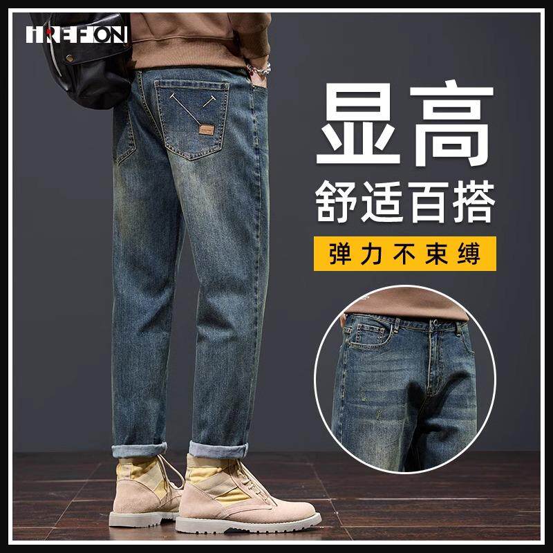 春秋季复古牛仔裤男潮牌2