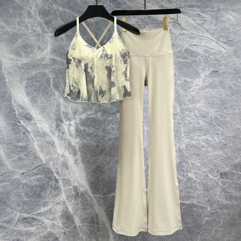瑜伽服女套装夏季薄款带图片
