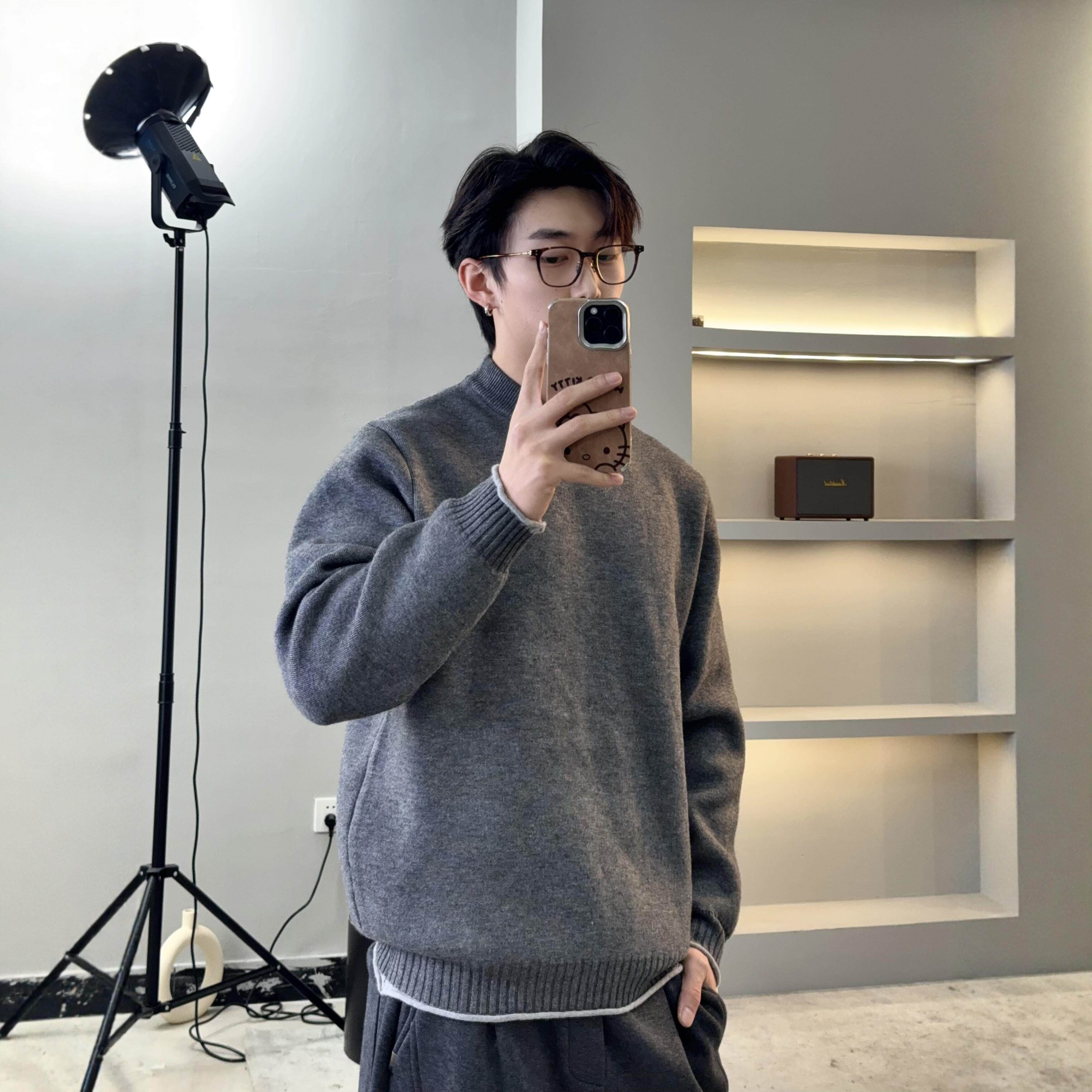 轻熟男士极简高级感假两