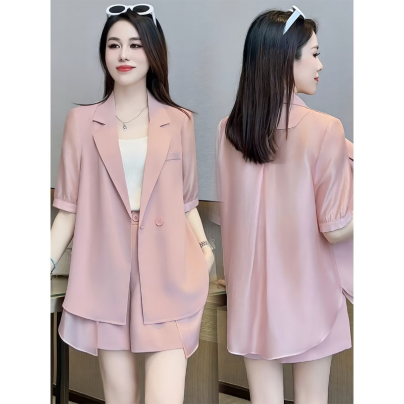 高级感薄款时尚西服套装图片