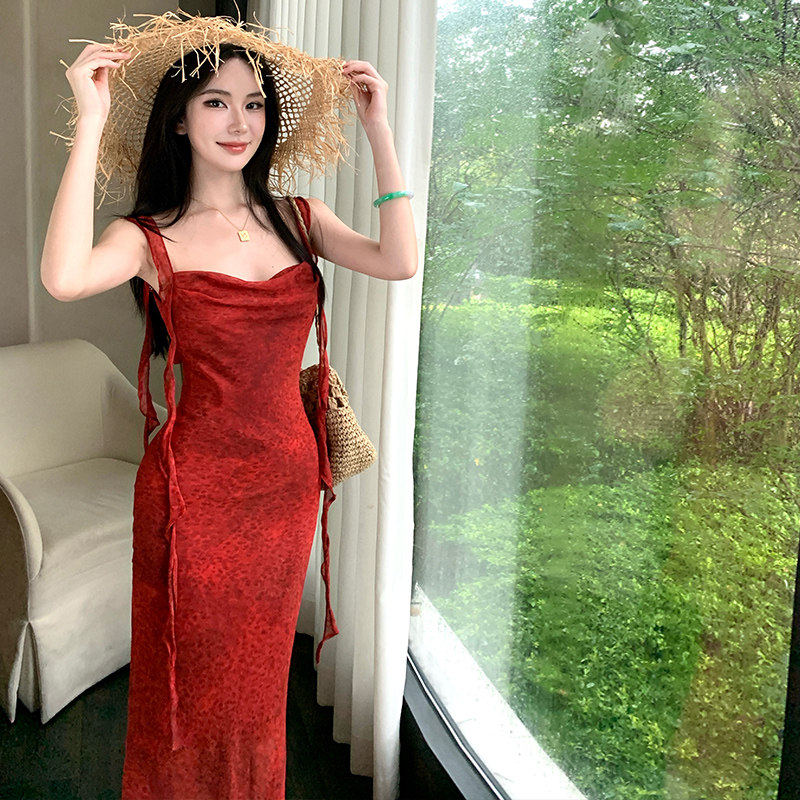 夏日绝美复古红色晕染露