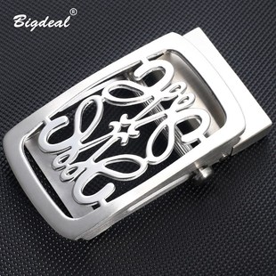 不锈钢皮带头滚轴腰带无牙自动扣头滑杆3.5无孔帆布裤带头滚珠