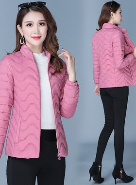 小棉衣女短款轻薄2021新款时尚韩版女士棉袄冬季修身羽绒棉服外套