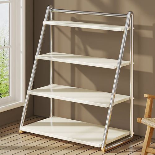 不锈钢花架置物架阳台2024户外铁艺阶梯多层花盆架客厅落地花架子