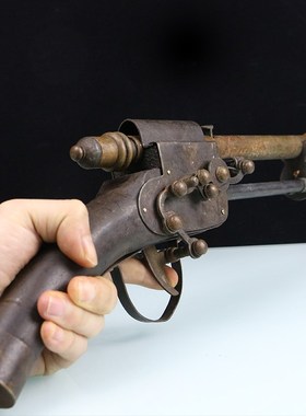 仿古工艺品铜枪摆件把玩镇宅复古客厅房间办公室收藏高档装饰品