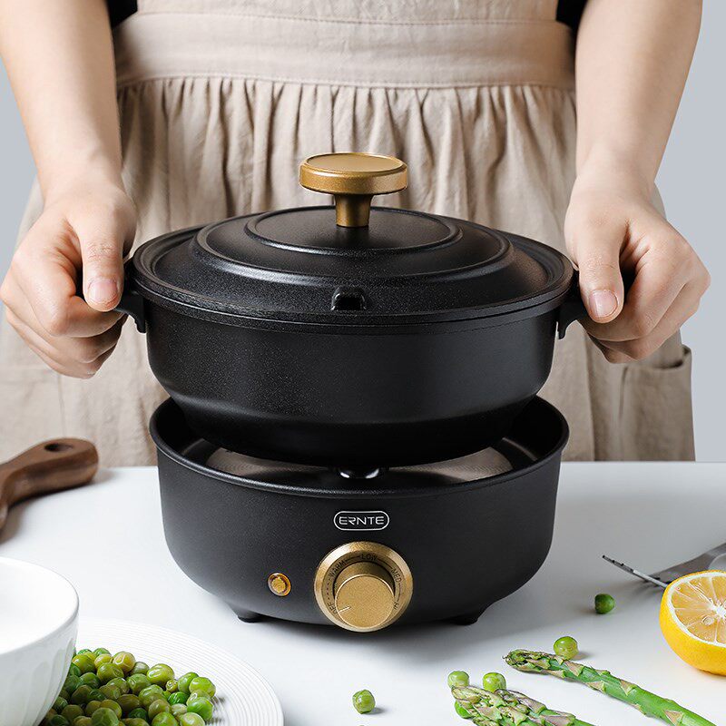 德国ERNTE电煮锅宿舍分体式锅小火锅多功能一体锅家用电热一人锅