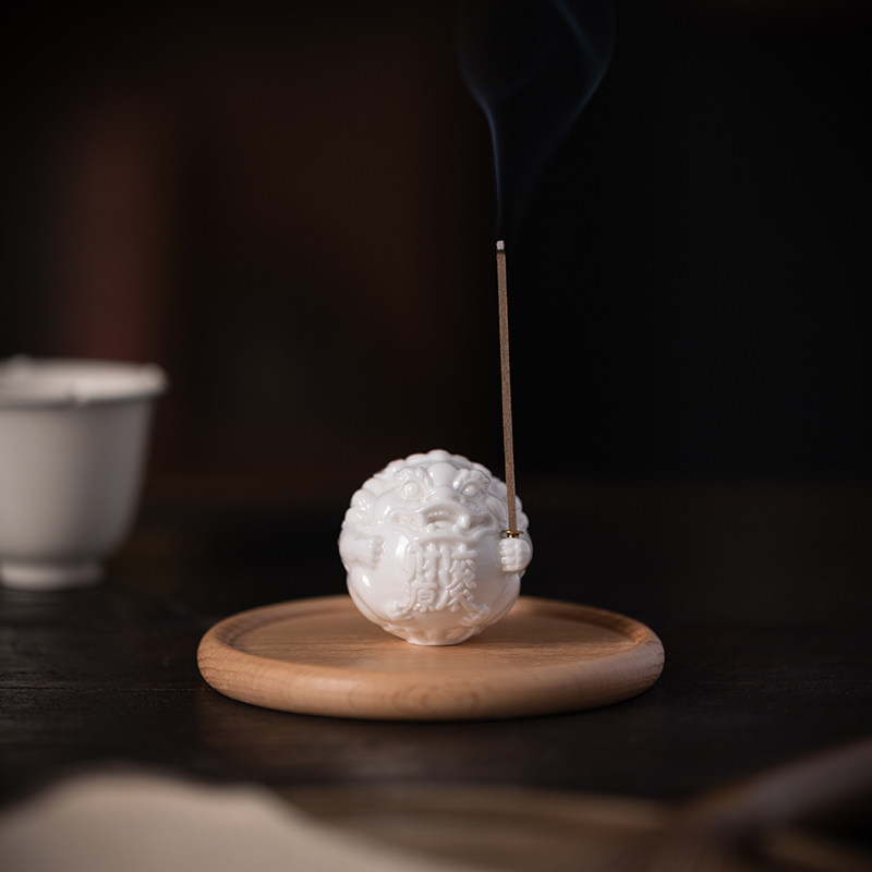 国风招财貔貅香插白瓷香炉家用室内檀香线香插香香座香托茶室摆件,家居饰品,香托/香盘/香座/香插,淘宝优惠券,粉丝福利购,淘宝优惠卷