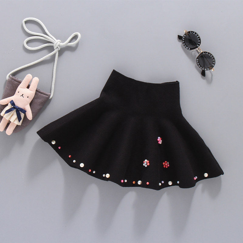 女童洋派毛线裙短裙半身裙秋冬新网红针织裙子学生裙百搭潮珍珠裙,童装/婴儿装/亲子装,半身裙,淘宝优惠券,粉丝福利购,淘宝优惠卷