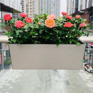 阳台花箱长方形栏杆挂墙悬挂式花盆户外庭院花卉种植箱种菜专用箱