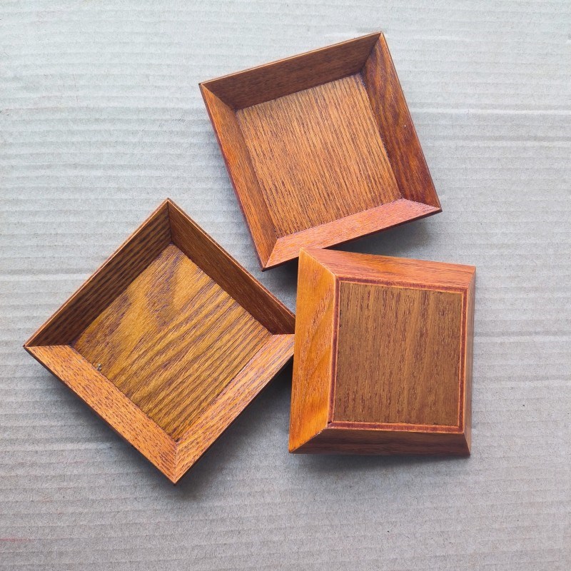 日式田园风小号盘子正方形干果盘瓜子碟饼M干糖果碟骨头碟垃圾托