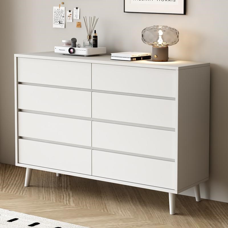 轻奢实木八斗柜卧室床尾超薄储物柜客厅现代靠墙黑色Y收纳柜抽屉