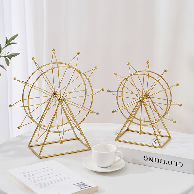 简约现代客厅电视柜酒柜装饰品摆件创意I旋转摩天轮办公室桌面摆,家居饰品,装饰摆件,淘宝优惠券,粉丝福利购,淘宝优惠卷