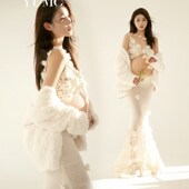 孕妈咪大肚艺术照摄影衣服 慵懒风毛衣针织套装 影楼新款 孕妇照服装