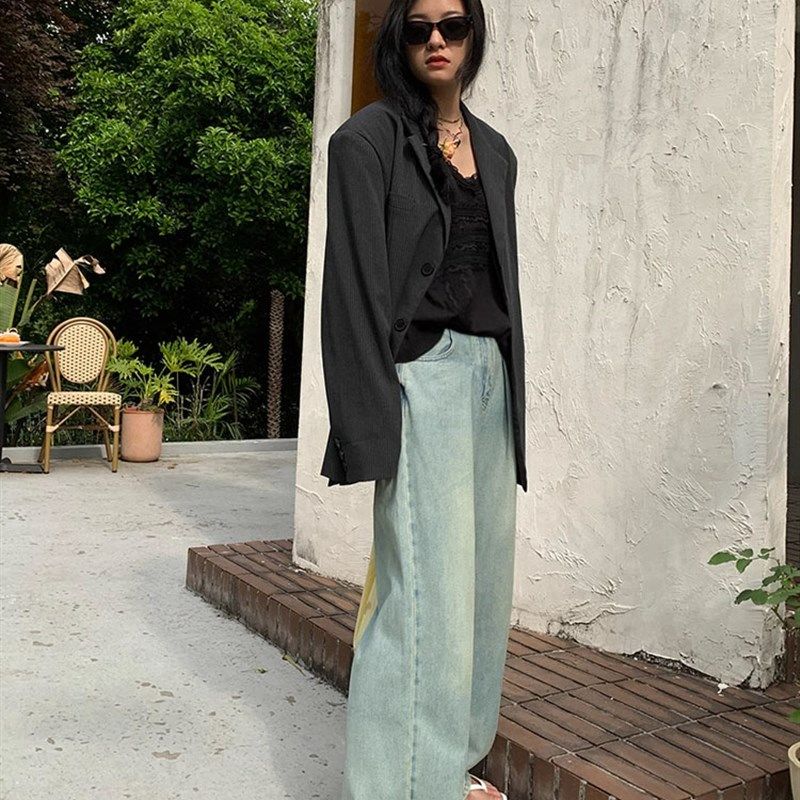 孕妇裤浅蓝色牛仔阔腿裤春秋外穿百搭长裤潮妈宽松休闲托腹拖地裤,孕妇装/孕产妇用品/营养,孕妇休闲裤,淘宝优惠券,粉丝福利购,淘宝优惠卷