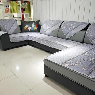 4米2u型客厅沙发坐垫套装组合 凹形拐角左右贵妃通用沙发防滑垫子