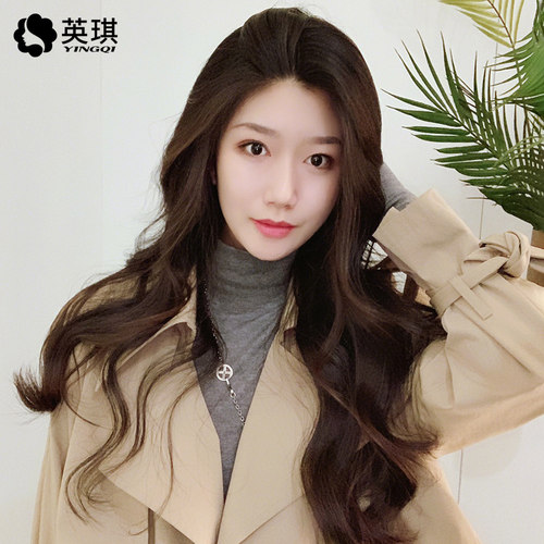 假发女长卷发大波浪蕾丝真人发丝蓬松自然新式整顶全头套网红发型