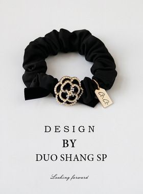 山茶花发圈2023年新款气质头绳韩国网红小肠圈皮筋头饰女扎头发绳