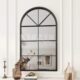 北欧复古铁艺壁挂装 饰镜子玄关挂墙假窗户洞镜框架餐客厅墙壁挂饰