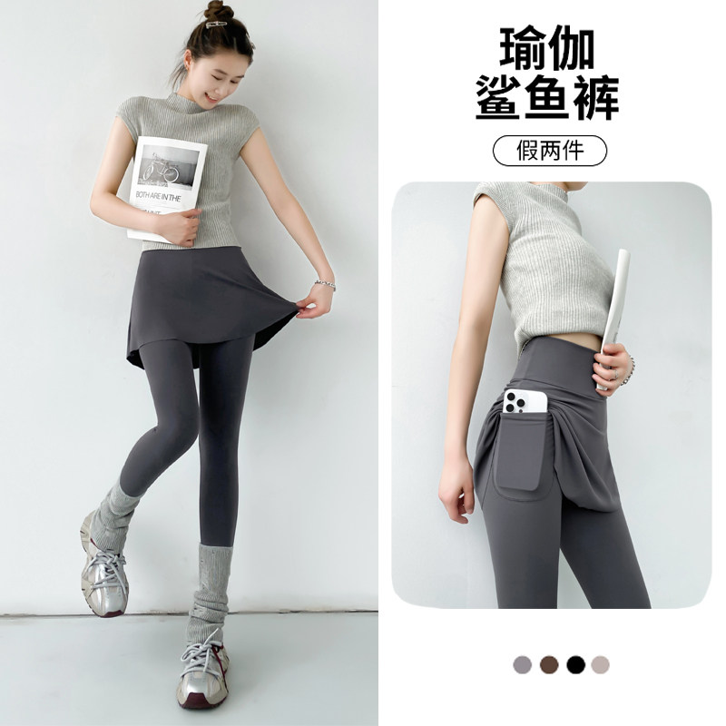 假两件鲨鱼裤女外穿春秋2