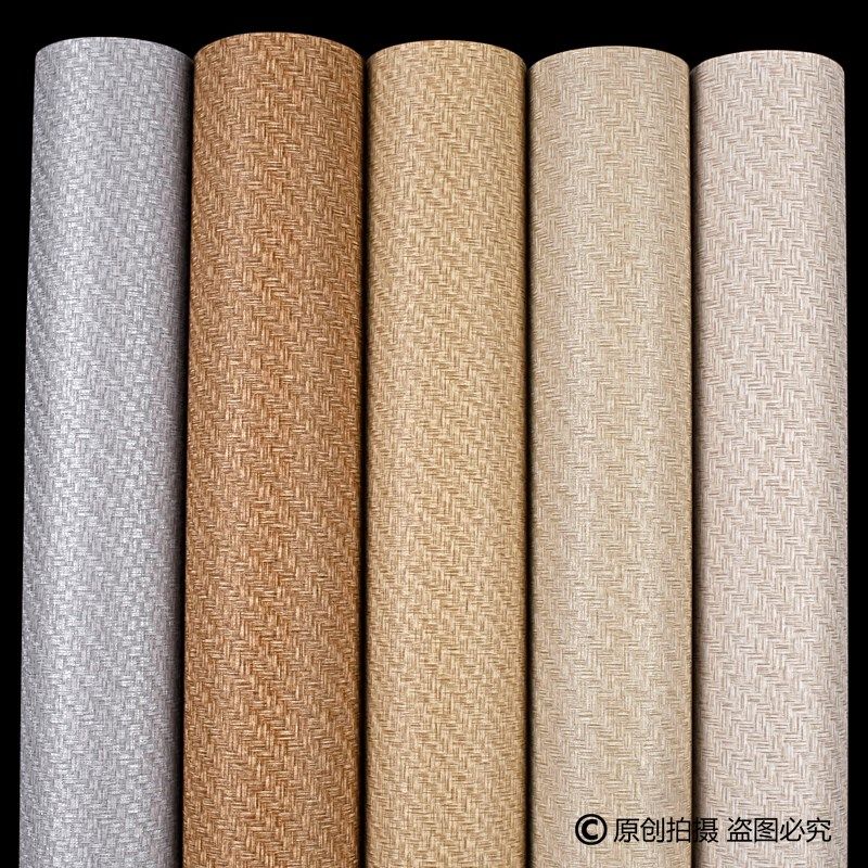 PVC墙纸非自粘防水简约素色 仿草编草席竹编茶室背景茶楼茶馆壁纸,家装主材,PVC墙纸,淘宝优惠券,粉丝福利购,淘宝优惠卷