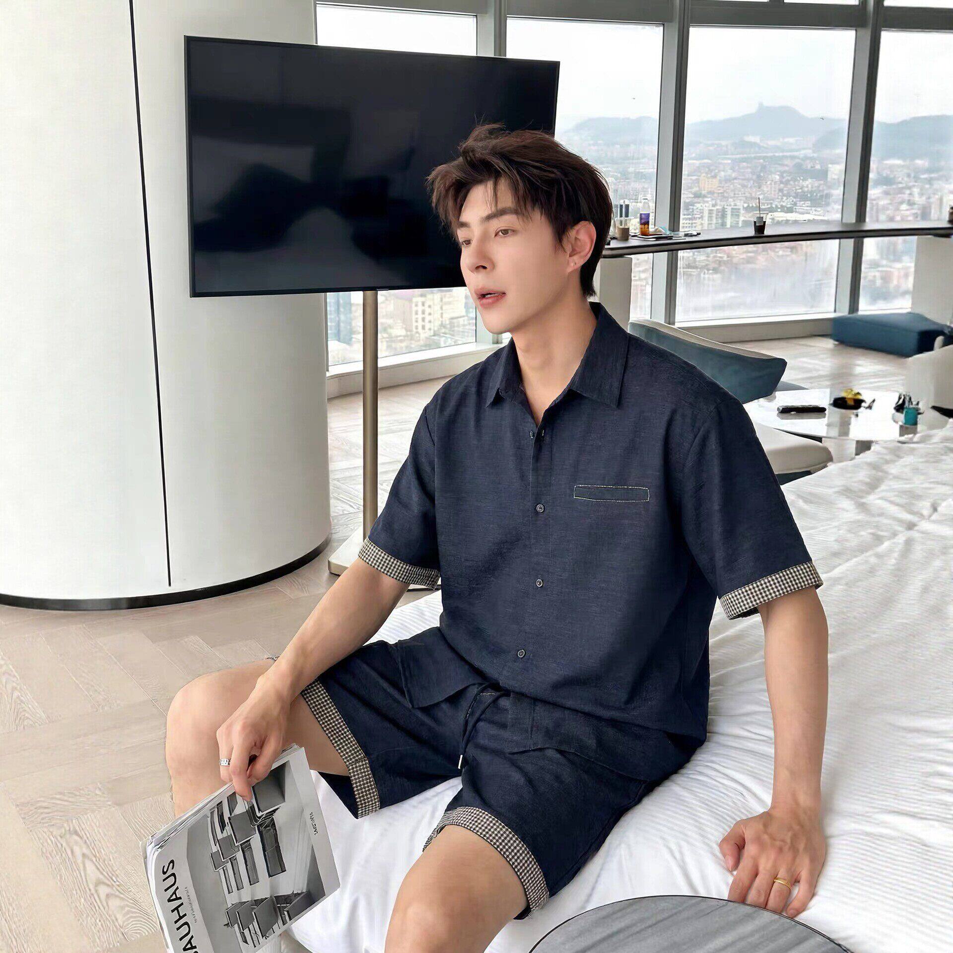 CGSYJ搭配男士薄牛仔短袖