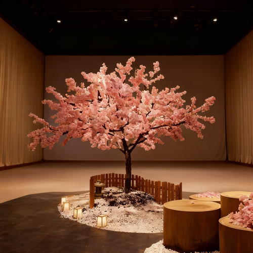 仿真樱花树桃花树仿真花假树大型网红许愿树室内户外造景装饰