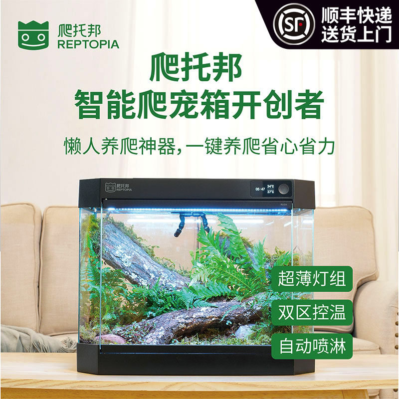 智能双区控温喷淋爬宠箱蛇类适用图片
