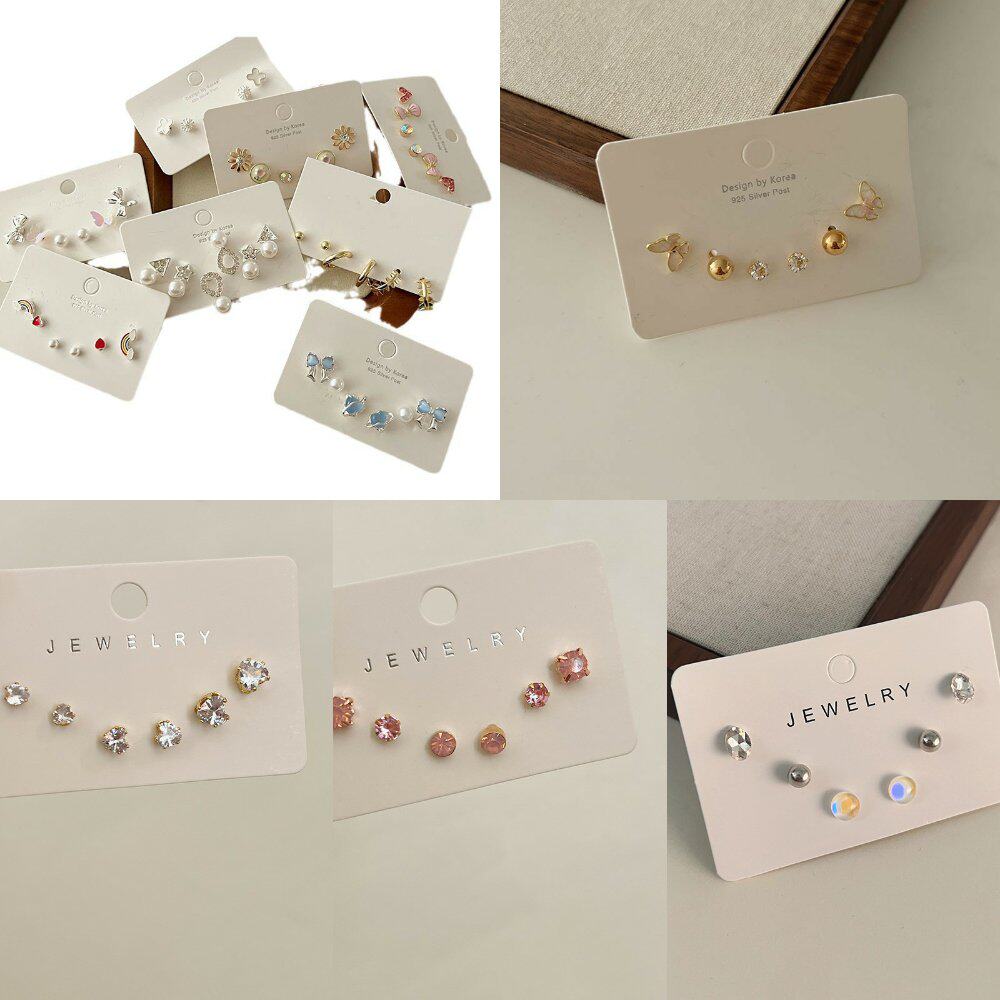 6件套！店主超推！精致套装耳环小众设计感耳饰女感耳钉女 - 璇言旗舰店出品