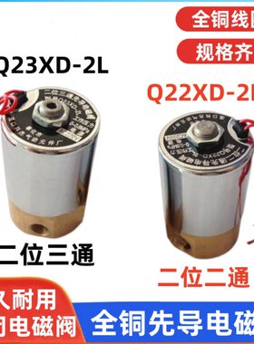 先导通二-电磁阀XD224V220VXD位 LL2Q22电磁阀Q位二-三通23式二
