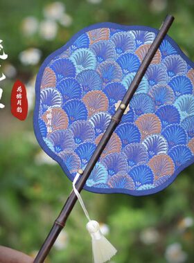 扇 夏日  腰紫竹光可短款扇短款可折叠便携款卷】35 【听劝cm贝流