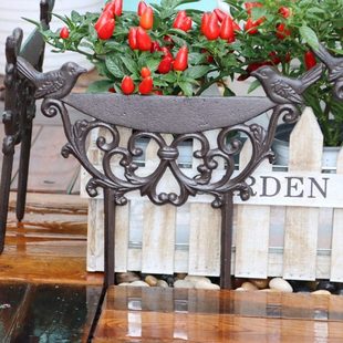 复古花园草坪铸铁栅栏护栏栏杆围栏篱笆栏栅装饰庭院围墙户外室外