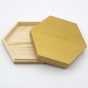 天地盖木盒实木上漆六角包装盒礼品盒首饰收纳盒定做六边形木盒子