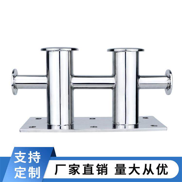 双十字码头缆桩316不锈钢游艇船舶船用系船柱缆绳柱高索栓五金件