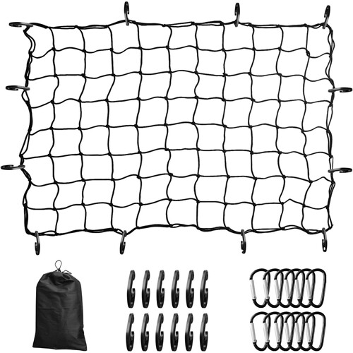 180x120cm乳胶行李网置物网车顶网网罩网兜6*4cargo net