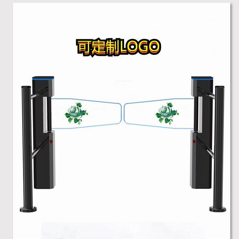 超市自动感应门入口单向门红外雷达黑色出入口禁行器电动闸门包邮