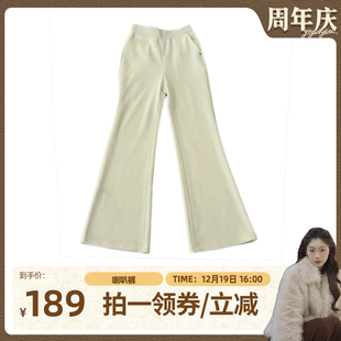 美式 微喇裤 辣妹秋冬高腰加厚休闲喇叭裤 鱼九九专属