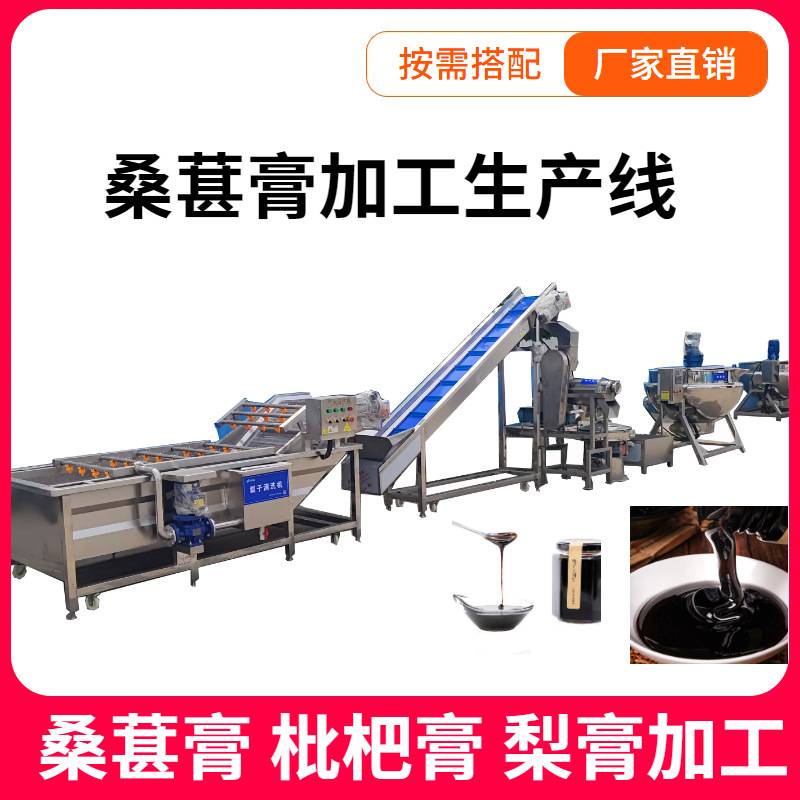 小型桑葚膏加工机器 黑桑葚果膏柚子酱 全套中药膏枇杷膏加工机器