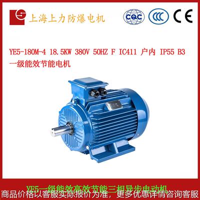 YE5-180M-4 18.5W 380V 50HZ F IC411IP55 B3 一级能效节能电机
