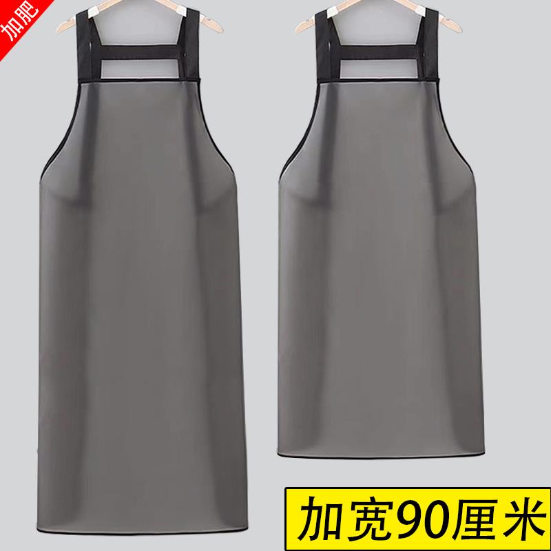 实用款加肥围裙防k水防油加大加宽水产餐饮饭O店洗碗工作服男女专