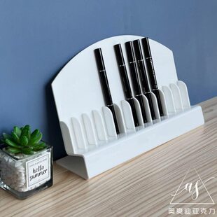 笔架收纳亚克力笔盘亚克力笔架多功能金属笔架钢笔架展示架眉笔架