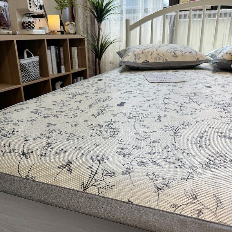 夏季凉席三件套冰藤席冰丝席床上席子可水洗可机洗空调席藤席1.8M,床上用品,冰丝席,淘宝优惠券,粉丝福利购,淘宝优惠卷