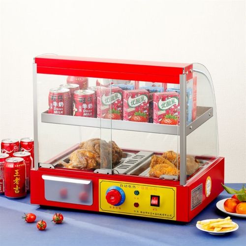 保温展示柜商用汉堡炸鸡恒温保温柜小型商用加热保温箱台式展示柜